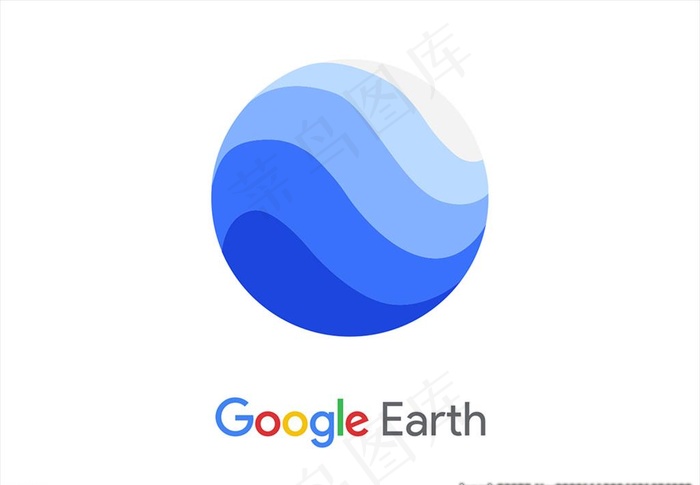 谷歌地球logo图片ai矢量模版下载