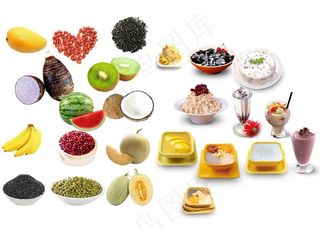 蔬果糖水抠图图片