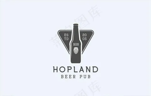 啤酒瓶 矢量图片