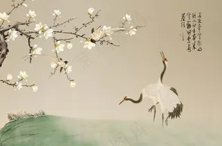 新中式背景墙图片