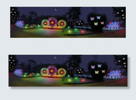 彩灯 灯会 亮化图片