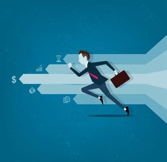 奔跑的商务男子图片