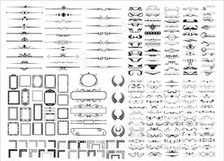 花边边框矢量素材图片