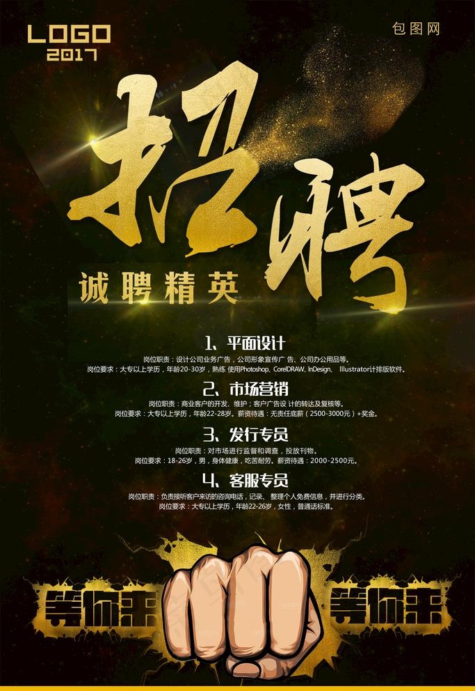 招聘图片(3544X5314(DPI:150))psd模版下载