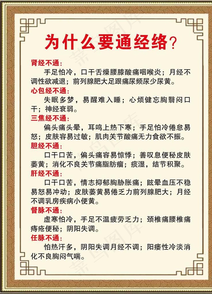 为什么要通经络图片