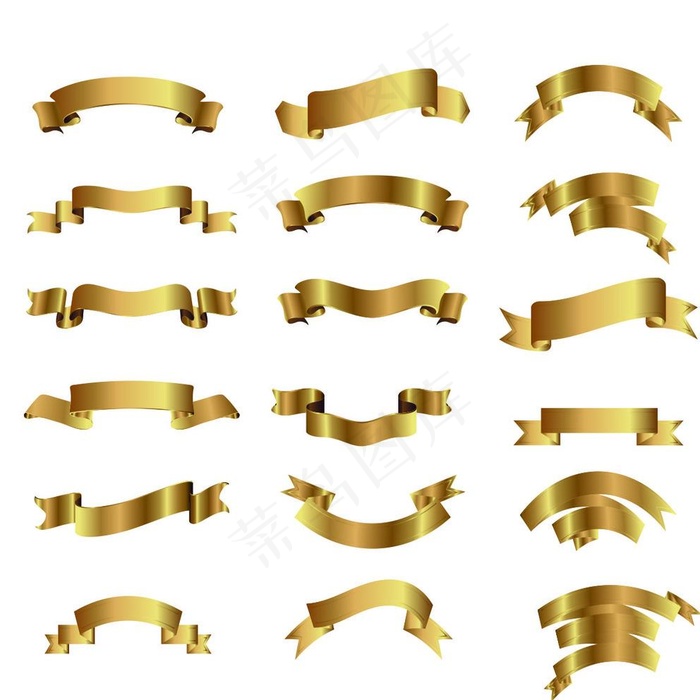 金色飘带图片