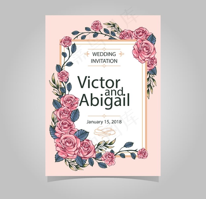 花卉花纹海报图片