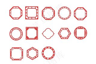 中国风窗格图片