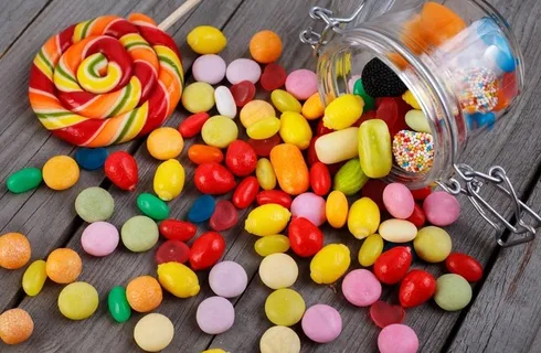 彩色糖果食物美食背景图片 彩色糖果食物美食背景图片