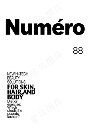 英文 时尚杂志 人像  字体图片