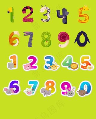 卡通动物数字图片