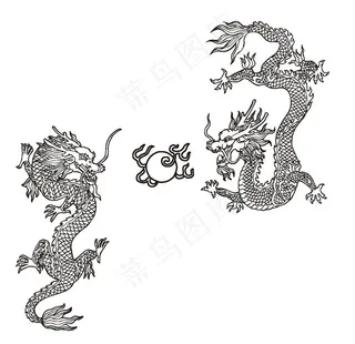 龙形象设计图案图片