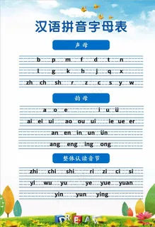 汉语拼音字母表图片