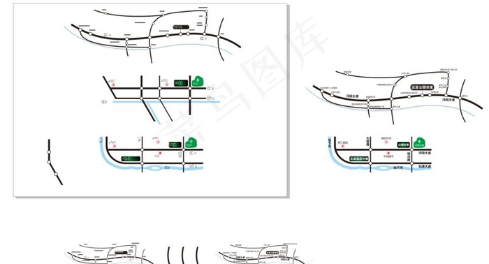 房地产区位图设计图片