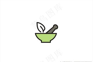 中草药图标矢量图片