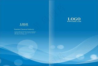 蓝色封面  企业画册封面图片