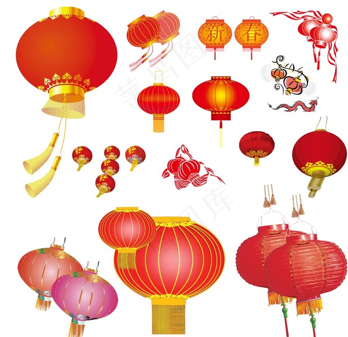 灯笼图片psd模版下载