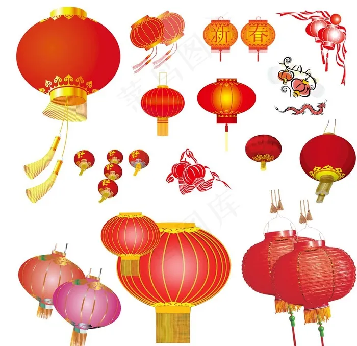 灯笼图片psd模版下载
