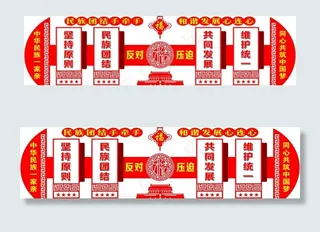 民族团结形象墙设计图片