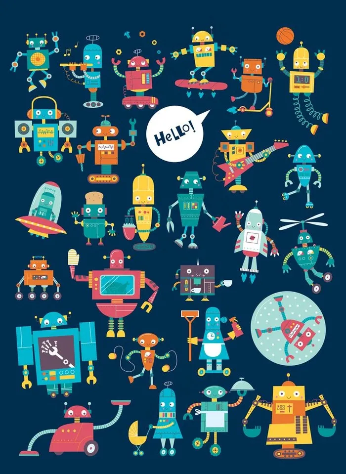 机器人The ROBOTS图片eps,ai矢量模版下载