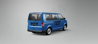 面包车车身广告展示样机图片