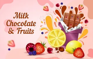 巧克力水果图片