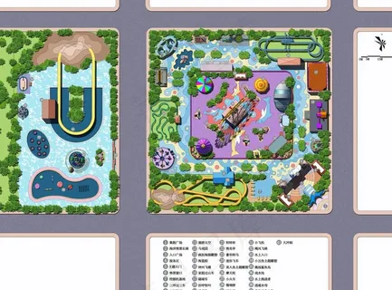 主题乐园平面索引图图片