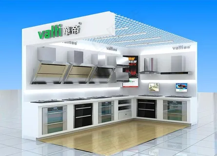 华帝展厅效果图模型图片