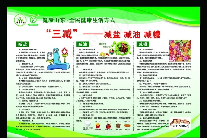 减盐减油减糖图片(6024X4213(DPI:100))psd模版下载