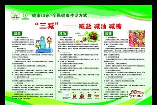 减盐减油减糖图片