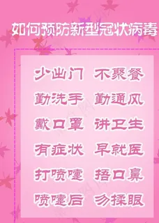 预防新型冠状病毒图片