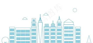 线条城市图片