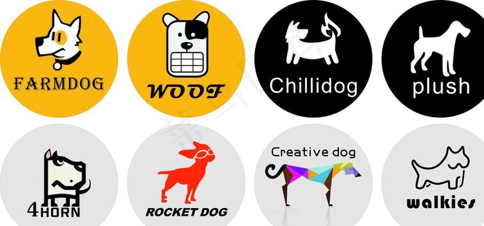 萌宠狗狗LOGO图片