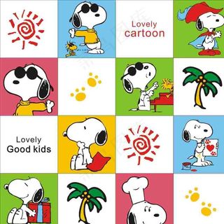 史努比印花图图片