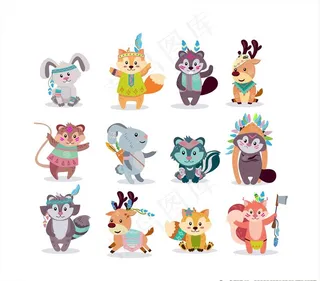 卡通动物图片