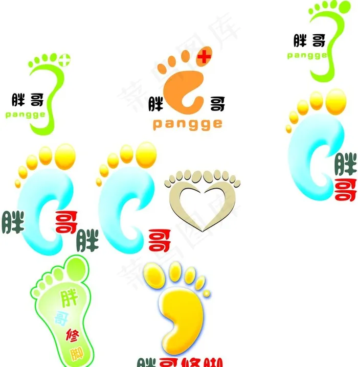 胖哥logo图片cdr矢量模版下载