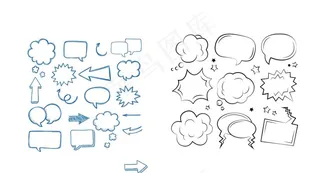 矢量会话气泡图片