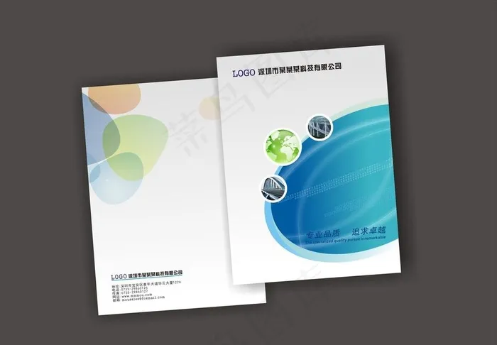 企业画册封面图片cdr矢量模版下载