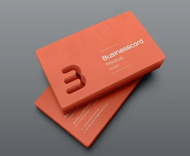 名片智能贴图样机设计会员卡模板图片