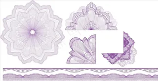 证书底纹花纹图片