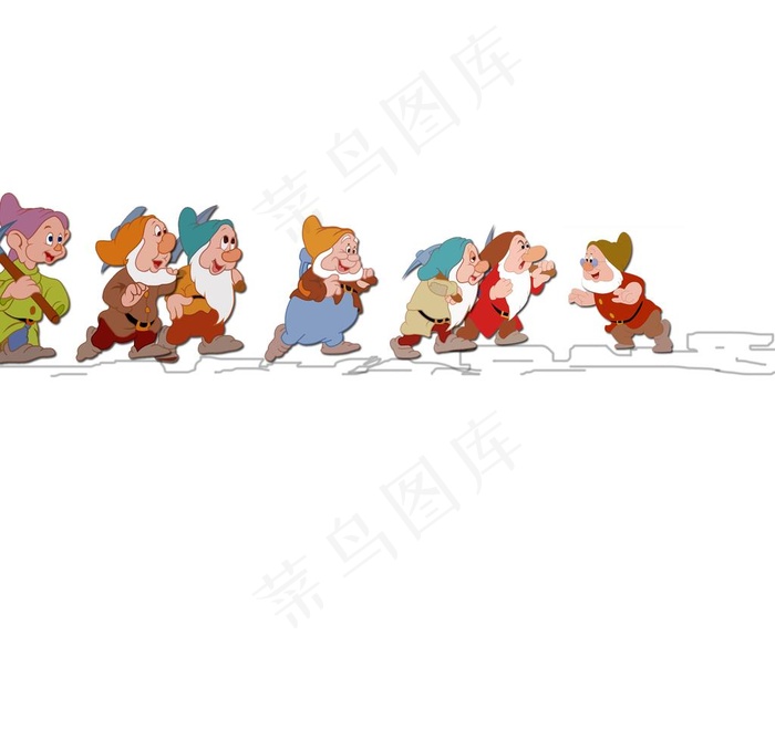 七个小矮人图片psd模版下载