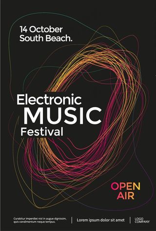 动感线条海报图片