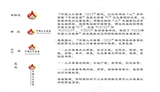 2020年全国人口普查标志图片