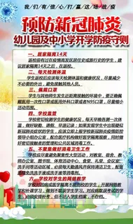 学习开学防疫工作守则图片