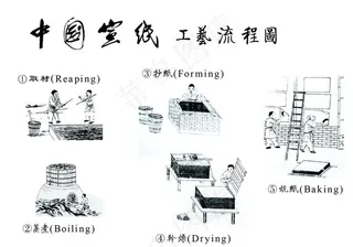 古代造纸工艺图图片
