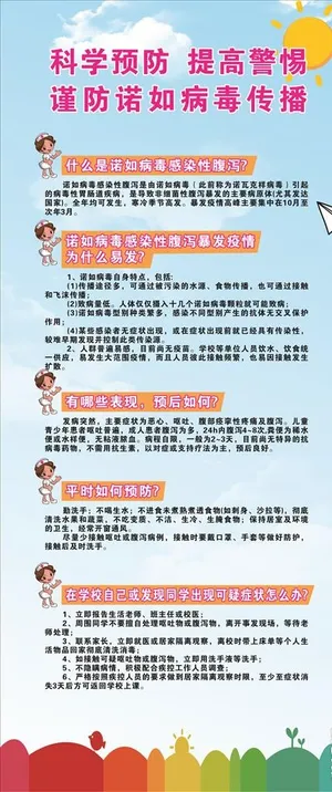 诺如病毒展架图片 诺如病毒展架图片