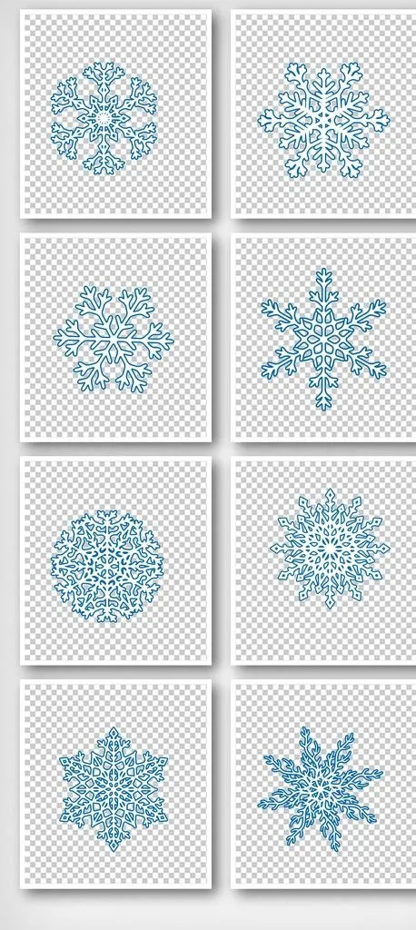 雪花图片psd模版下载