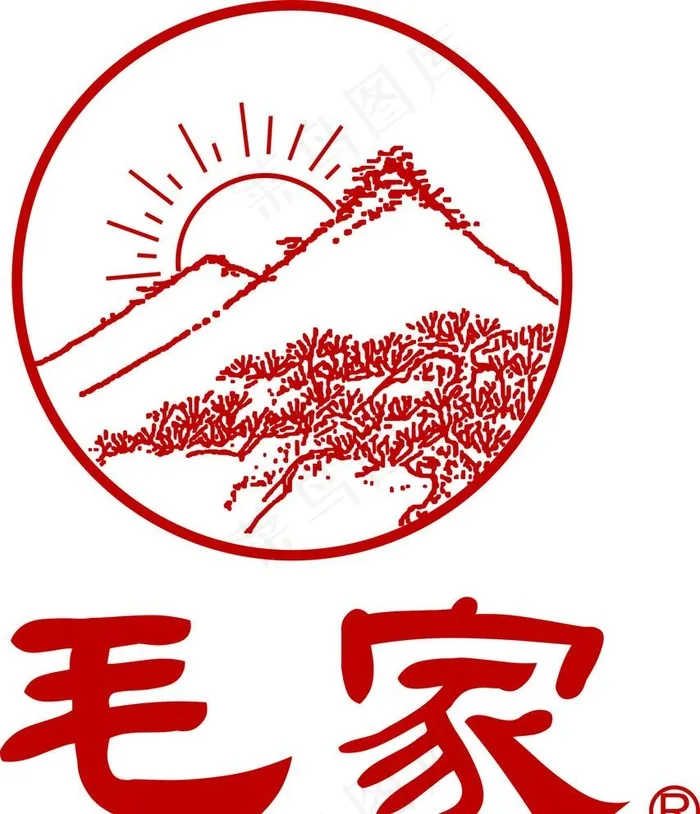 毛家LOGO图片cdr矢量模版下载