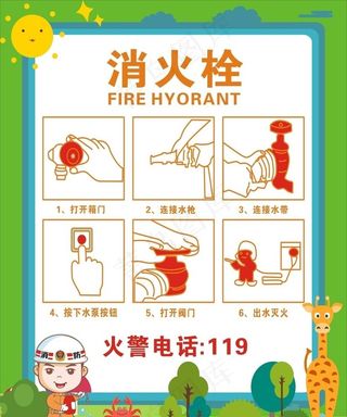 消火栓 消防栓海报图片