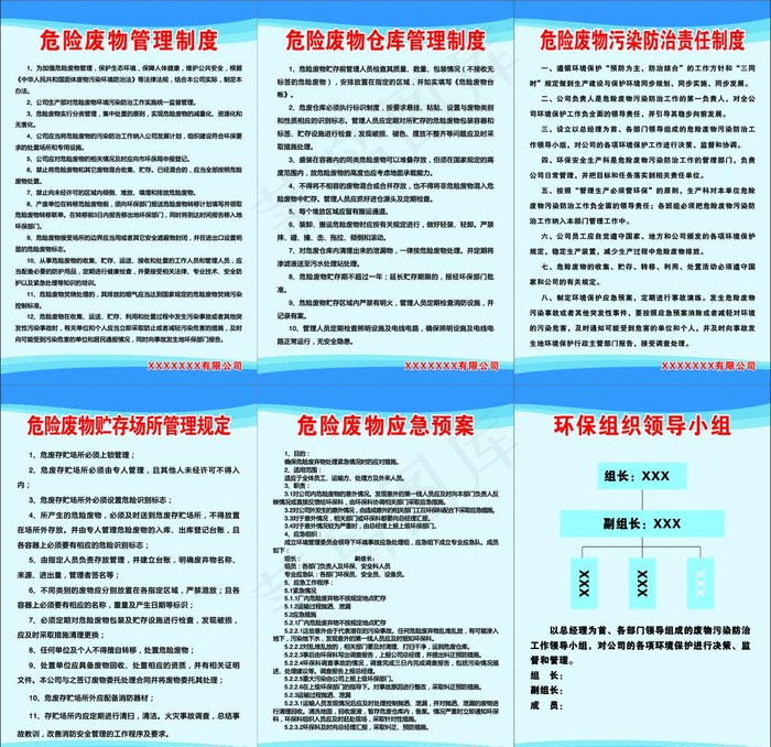 危险废物制度图片cdr矢量模版下载